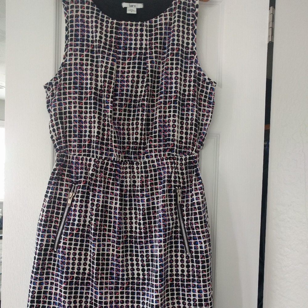 Bar III tank dress with zipper pockets